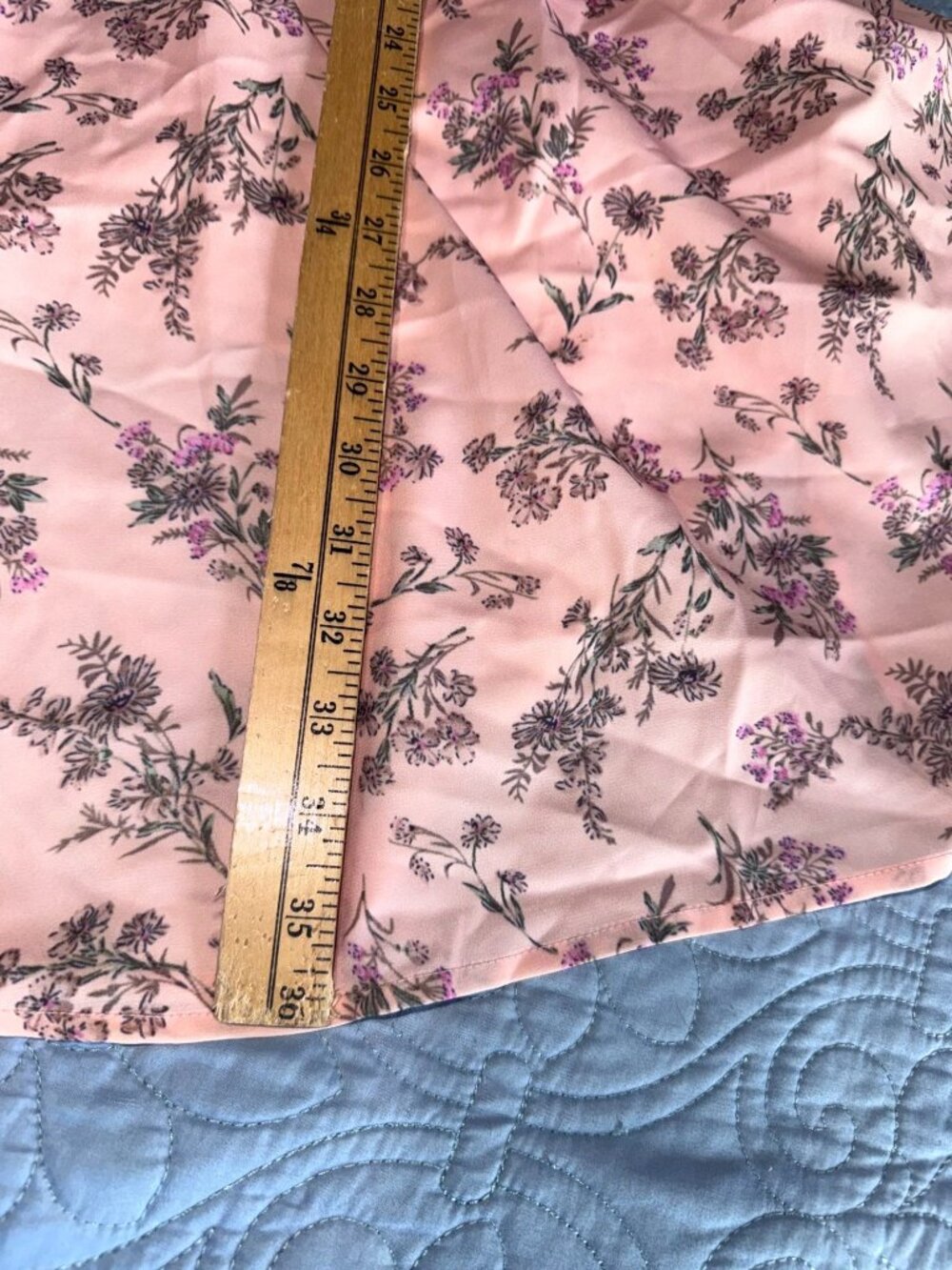 Allegra K Womens Floral Lace Collar Pink Midi Dress XL - Picture 6 of 6